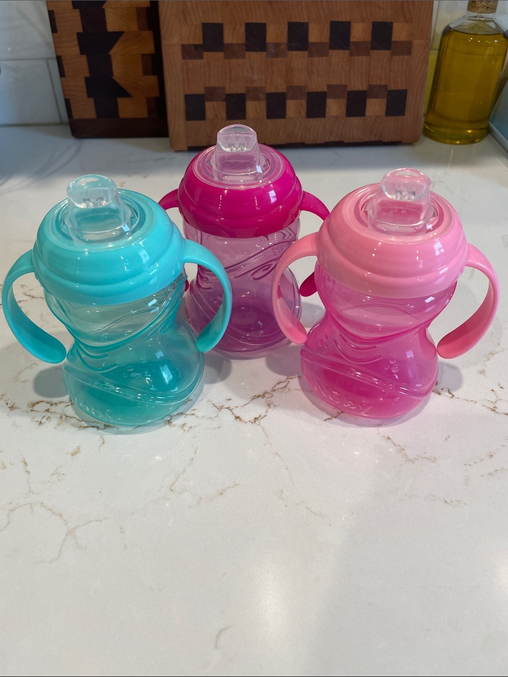 Nuby Click It Grip N Sip Soft Spout Sippy Cups